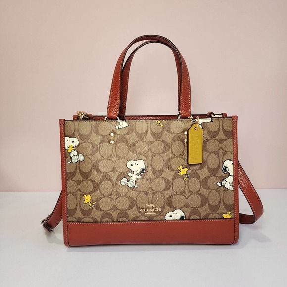 Coach Bags Nwt Ce862 Coach X Peanuts Dempsey Carryall Signature